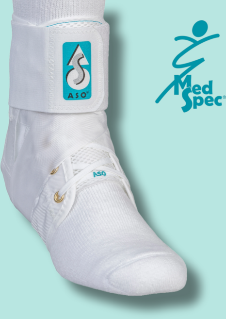 Med Spec 미국특허 ASO 아소 발목보호대 테니스 배드민턴 등산 축구 농구, 1개