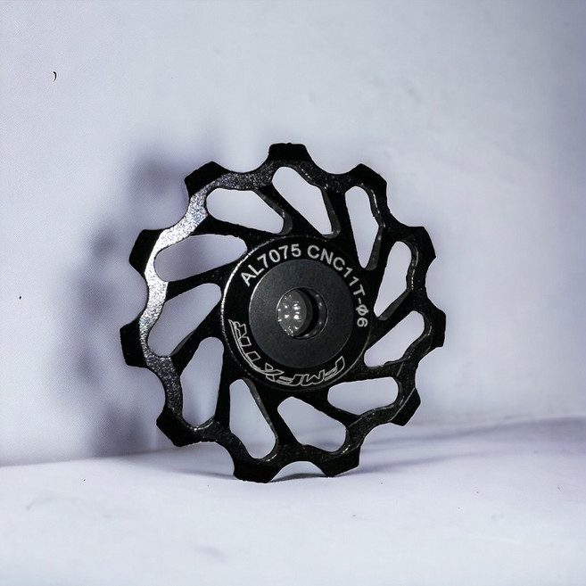 火雞TTH 輕量化陶瓷培林軸承後變 7075鋁合金導輪 培林金屬 11T/13T 導鏈輪, 1個, 11T陶瓷培林導輪