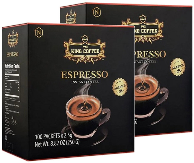 티엔아이킹커피 에스프레소 인스턴트 커피, 2.5g, 100개입, 2개