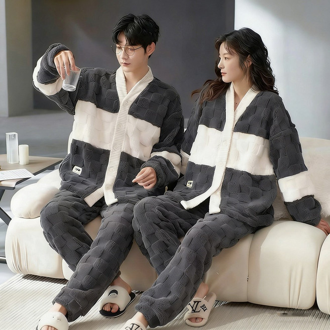 스타일닥터 남녀 커플 잠옷세트 빅사이즈 파자마 상하세트