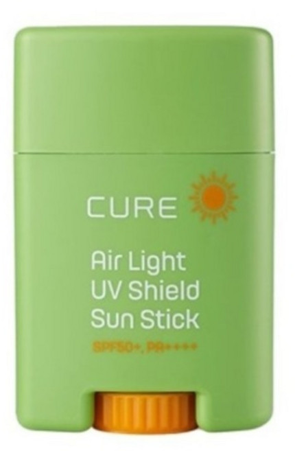 김정문알로에 큐어 에어라이트 UV 쉴드 선스틱 SPF50+ PA++++, 20g, 1개