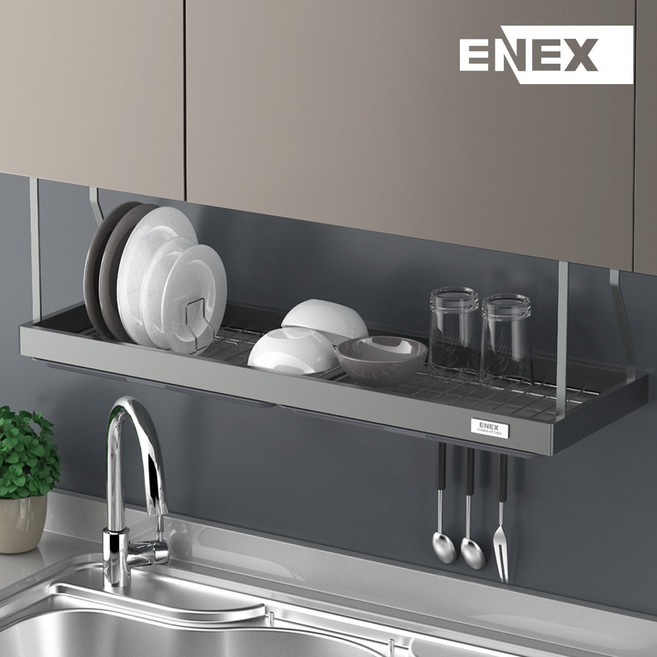 에넥스 스페셜 주방 싱크대 부착식 식기건조대 씽크대선반 800용