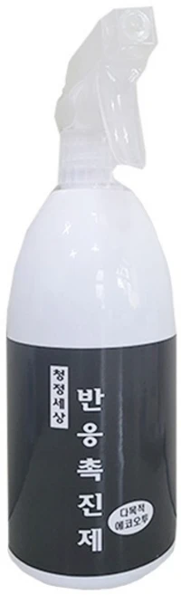 반응촉진제 500ml 화재 음식물 담배 애완동물 냄새 제거 악취 탈취제 청정세상 에코오투, 1개 - 쿠팡