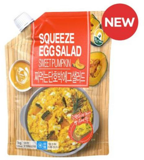 오뚜기 짜먹는 에그샐러드 단호박 1kg 1개