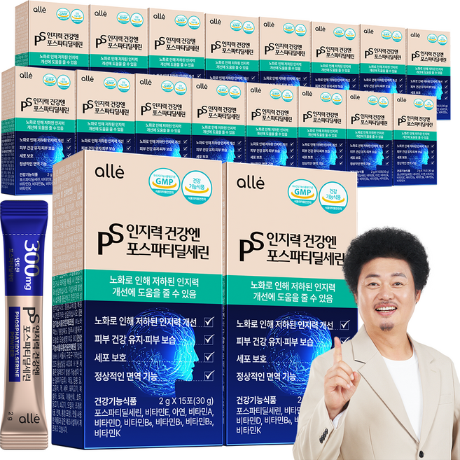 포스파티딜세린 PS 분말 가루 식약청인증 인지력 개선 알레, 30g, 18박스