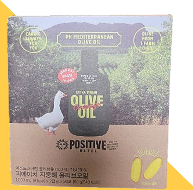 파지티브호텔 피에이치 지중해 올리브오일 1000mg 엑스트라 버진 올리브유 스틱형, 1박스