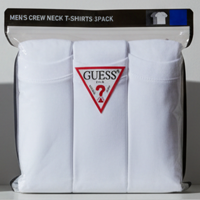 게스 반팔 크루넥 티셔츠 3매 라운드넥 교복 이너티 맨투맨티 코스트코
