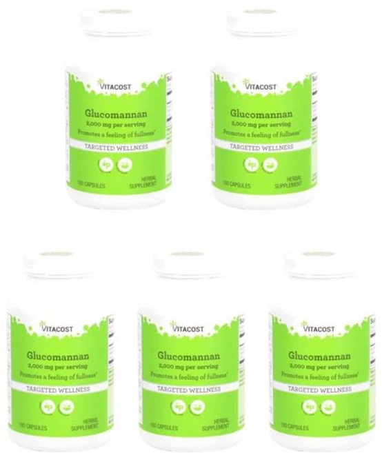 비타코스트 글루코만난 캡슐 180정, 5개 - 쿠팡