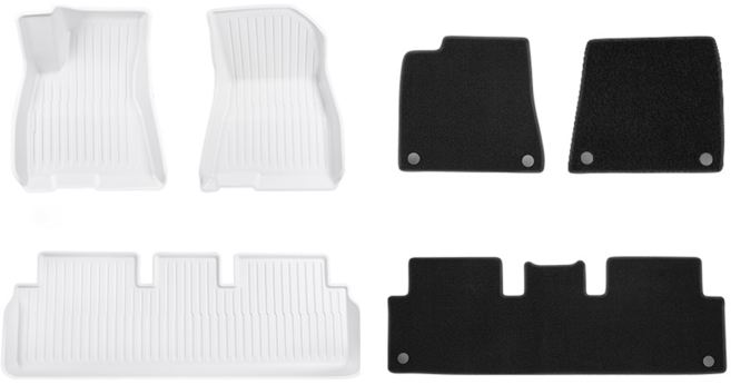 YZ 테슬라 호한 화이트 카매트 발매트 바닥매트 카펫 모델Y 주니퍼, 화이트(카매트+카펫), 25-26 모델Y 주니퍼/프리미엄