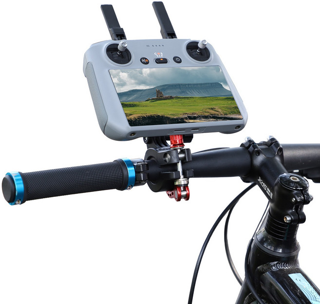 써니라이프 Dji RC2 라이딩브라켓 dji 아바타360/미니5 프로/매빅4프로/플립/에어3s/에어3/미니4프로/매빅3프로/클래식/네오드론조종기 거치대 바이크 스쿠터 자전거 퀵보드, 1개