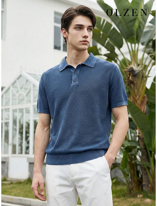 올젠 가먼트워싱 카라 니트 (ZOE2ET1307) 3108122