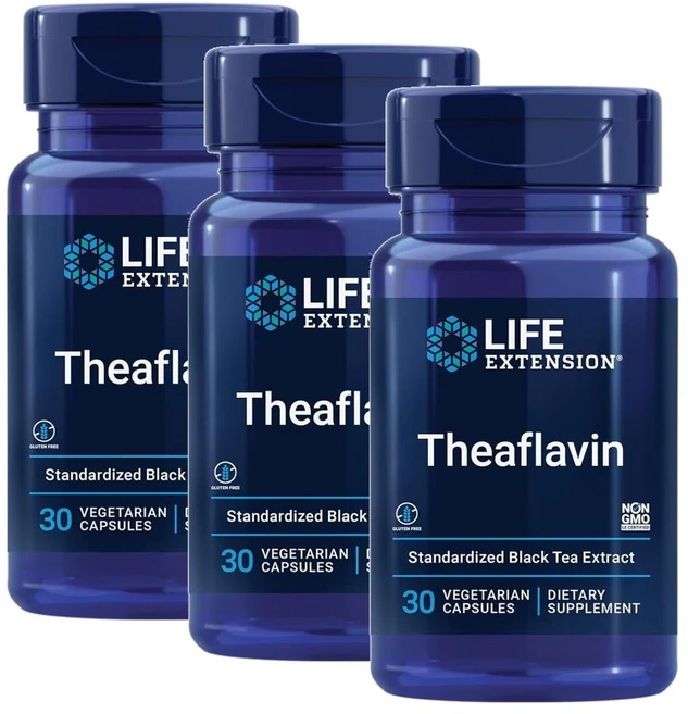 라이프 익스텐션 테아플라빈 캡슐 Life Extension Theaflavin Tea Leaf Flavonoids, 30정, 3개 - 쿠팡
