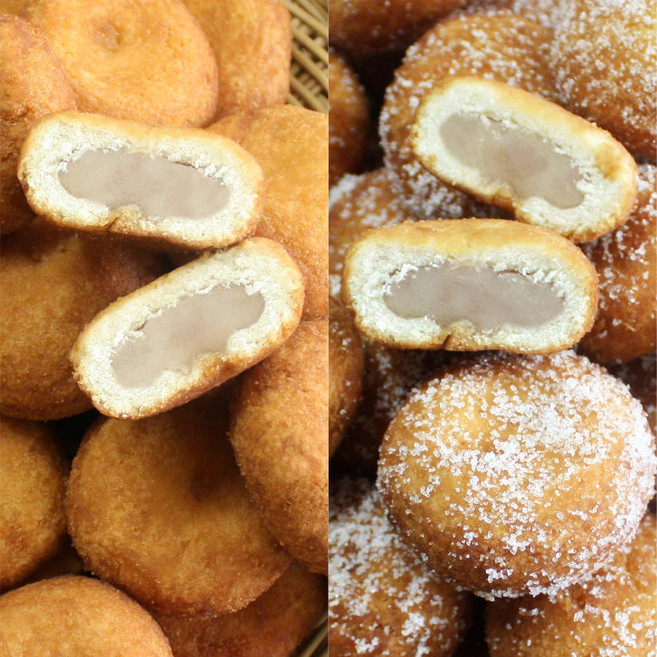 경주당제과 수제 생도너츠(설탕가루) 500g+수제 생도너츠(무설탕가루) 500g, 1세트, 1kg