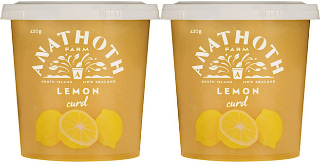 아나토스 팜 레몬 커드 잼 스프레드 Anathoth Farm Lemon Curd, 2개, 420g