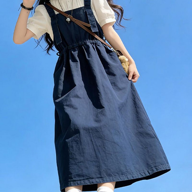 Toruva어린이 여름 조절 가능한 디자인 멜빵 원피스 세트14세 이상