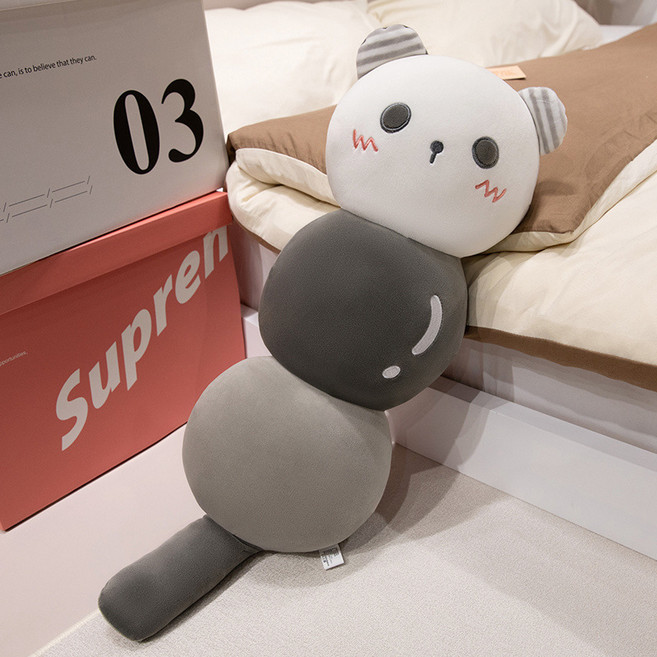 NEW-SALE 창의적이고 귀여운 설탕 과자 꼬치 모양의 긴 털 인형, 70cm (0.5kg), 팬더 스타일