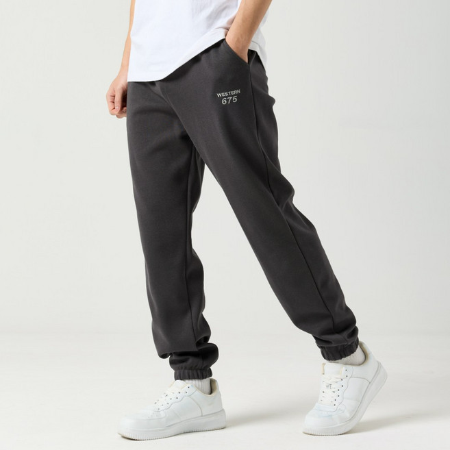 오로꼬 남성 사계절 스트레이트 조거 츄리닝 팬츠