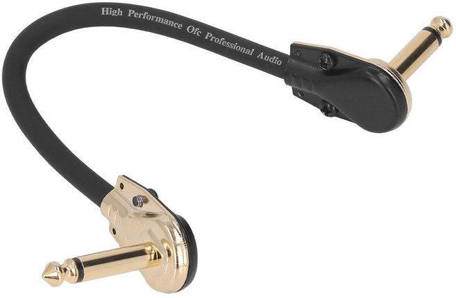 DEEPER 골드 패치케이블 이펙터케이블 이팩터잭 기타케이블 DEC-G, 30cm, 1개