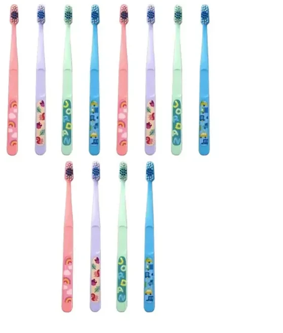 조르단 어린이 칫솔 버디 1단계 1~4세 색상랜덤 12개, 1개