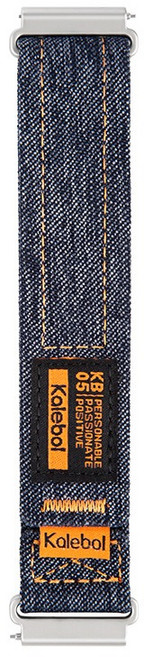 레드미 워치5 라이트 액티브 호환 데님 루프 스트랩 22mm, 블랙, 1개