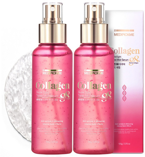 콜라겐 미스트 안개 분사 수분 미스트 콜라겐88% face mist, 105g, 2개