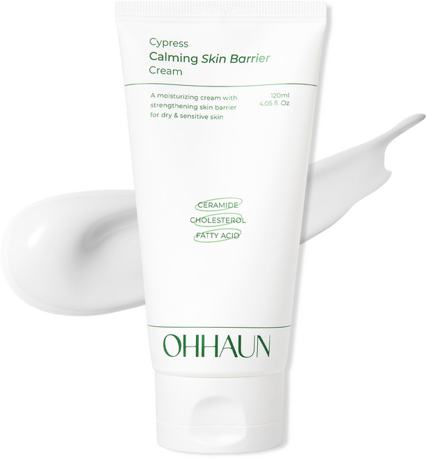 오하운 편백수 수분진정 피부 장벽크림 고보습 진정보습 극건성 악건성 피부장벽 강화 영양크림, 1개, 120ml