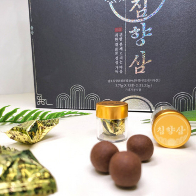 프리미엄 특허 발효 침향삼 35환, 35개, 3.75g