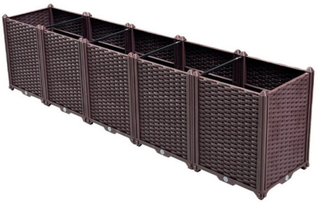 베란다 텃밭 상자 플랜트박스 화분 야외 화단 만들기 옥상 미니텃밭 정원, 1개, 길이160 너비40 높이52cm