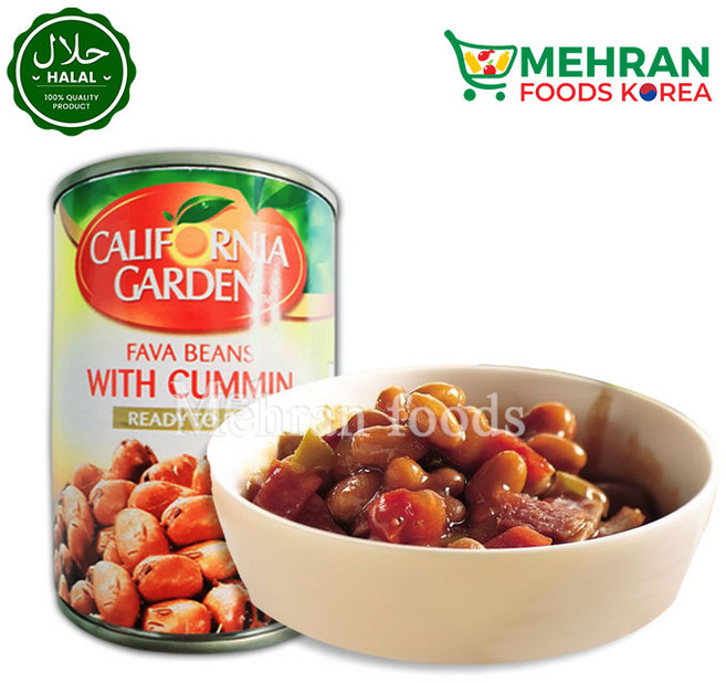 CALIFORNIA GARDEN Fava Beans With Cumin 400g / 캘리포니아 가든 파바 빈스 위드 큐민 (잠두), 1개