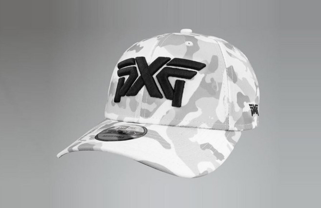 PXG 카모 모자 블랙 화이트