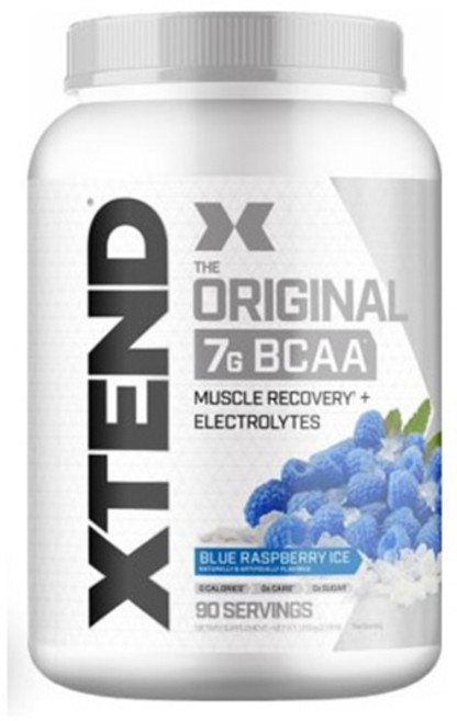 Scivation 엑스텐드 BCAA 90서빙 헬스부스터 블루라즈베리맛 헬스보충제, 1.1kg, 1개