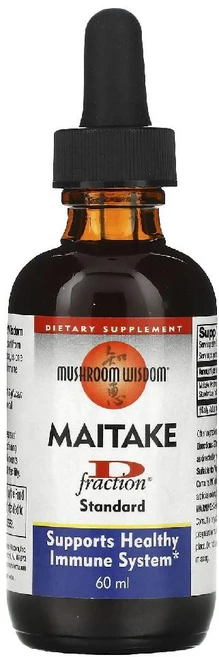 머쉬룸위즈덤 잎새버섯 D프랙션 Maitake DFraction 스탠다드 60ml, 1개 - 쿠팡