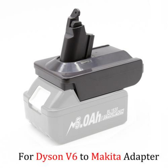 Dyson V6 V7 V8 시리즈용 리튬 배터리 어댑터 Makita Milwaukee 변환기 진공 청소기 도구 DC58 SV11 SV10 18V, For makita to v6, 1개