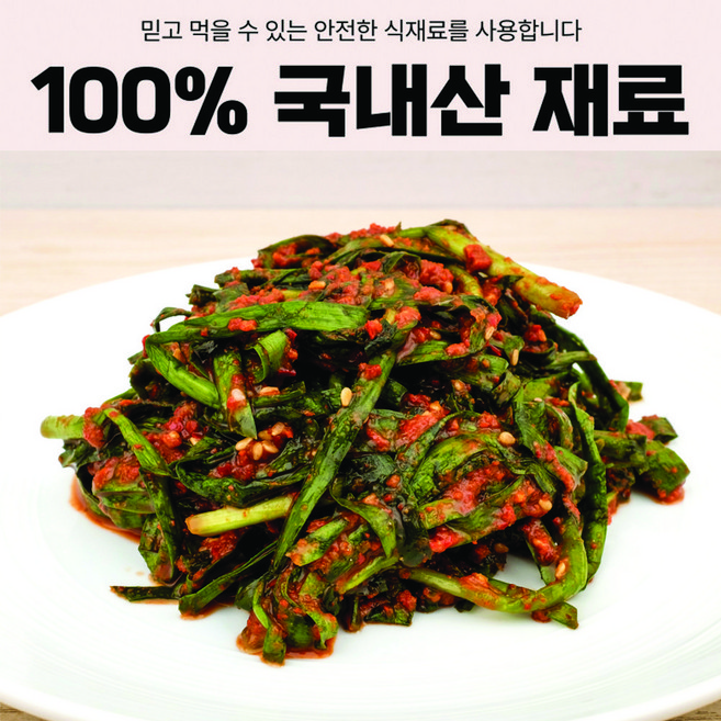 국내산 재료로 매일 만드는 부추김치, 1개, 1kg