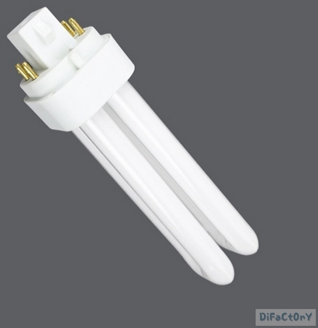 디프 PL램프 13W 4핀 FPL, 주광색(흰색)