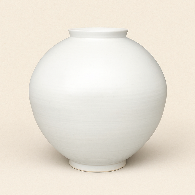 재물운 풍수 인테리어 달항아리 도예가 작품