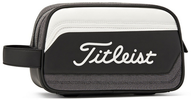 아쿠쉬네트코리아 정품 타이틀리스트 2025 퍼슈트 PURSUIT 라지 파우치 TA25PSPL, 1개, 블랙/화이트