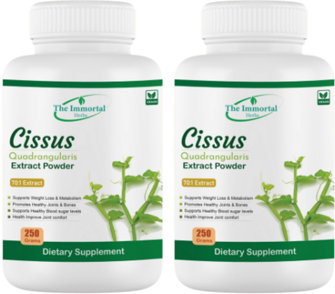불멸의 시서스 추출물 70배 고농축 100% 시서스 250 gm 분말 씨저스 씨서스, 250g, 2개
