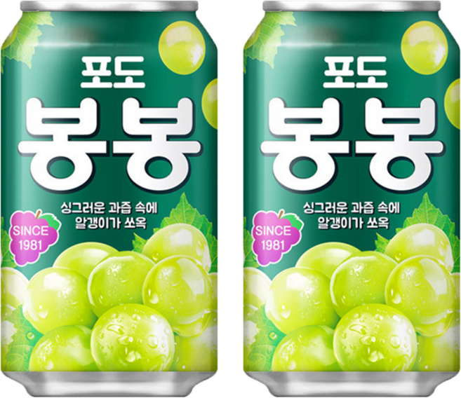 사랑주는쇼핑몰 포도봉봉 340ml, 6개