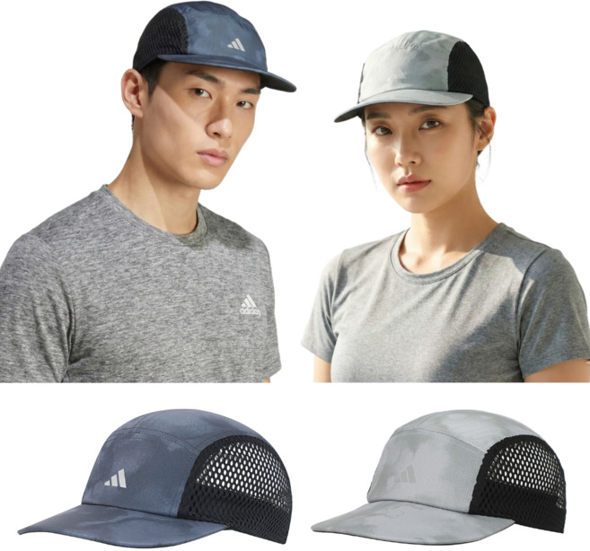 아디다스 러닝캡 기능성모자 그래픽 캡 달리기 마라톤 등산 모자, 1개, 블루