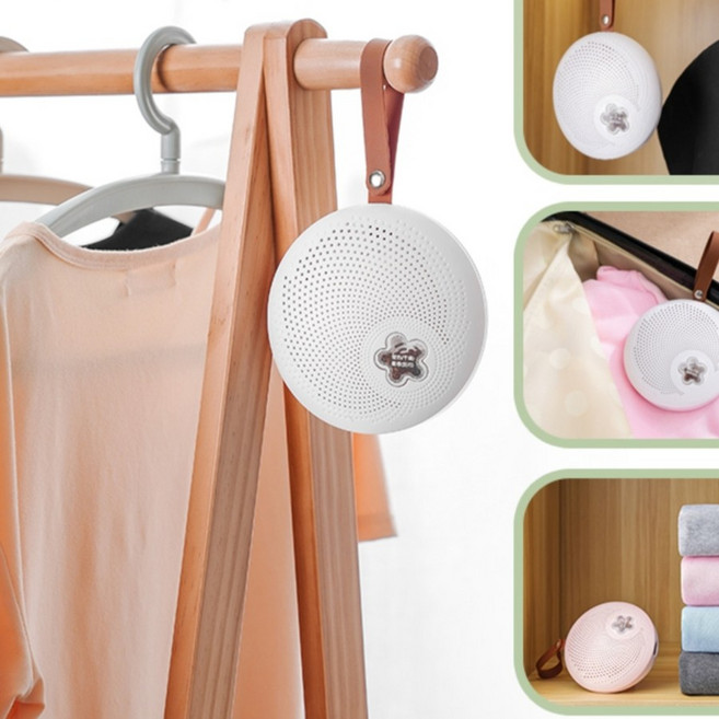 루민 가정용 대용량 옷장제습기 순환식 휴대용 미니 제습기, 분홍