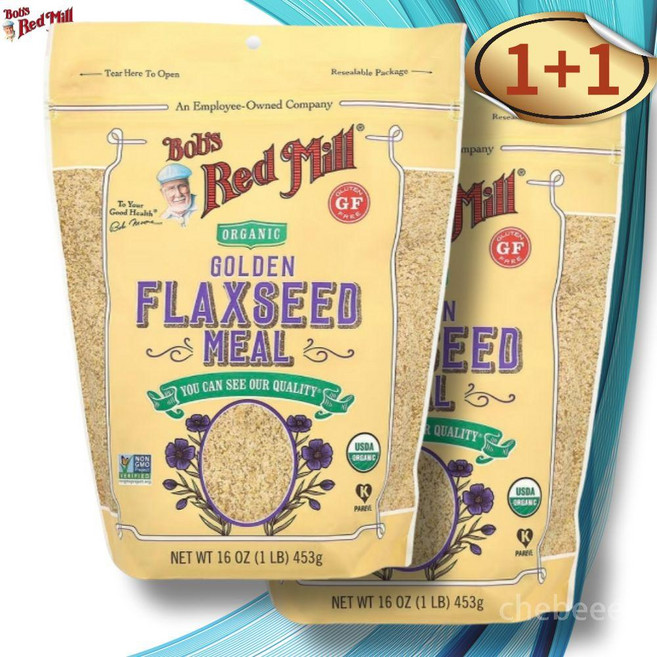 밥스레드밀 오가닉 골든 아마씨 가루 453g 2개 오메가3 식이섬유