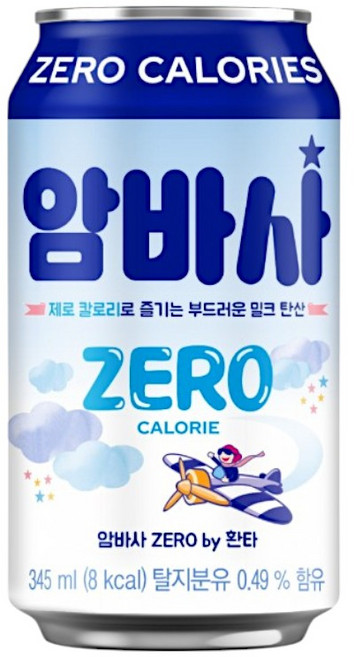 암바사 제로 by 환타, 345ml, 24개