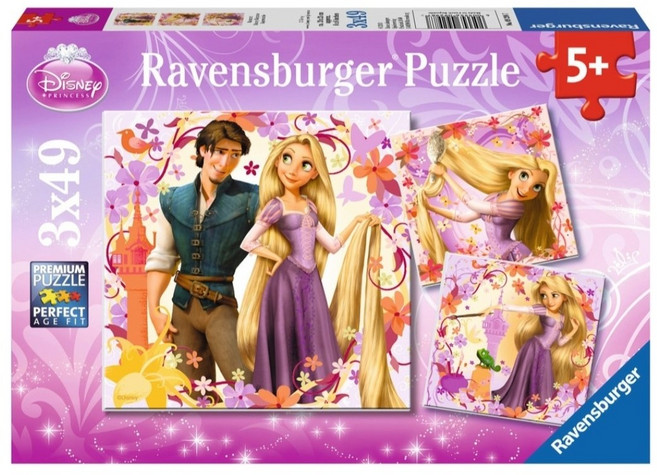 라벤스부르거 퍼즐 디즈니 라푼젤 Rapunzel 3X49P (092987), 3개, 혼합, 49피스