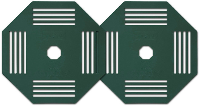 국산 실리콘 플랫 인덕션 보호매트, 2개, 딥그린