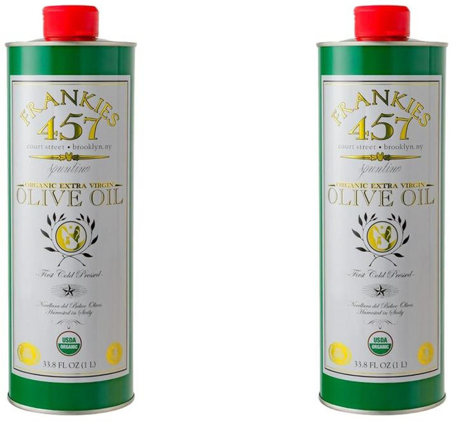 프랭키스 457 프리미엄 카스텔베트라노 이탈리아산 엑스트라 버진 올리브 오일, 2개, 1L