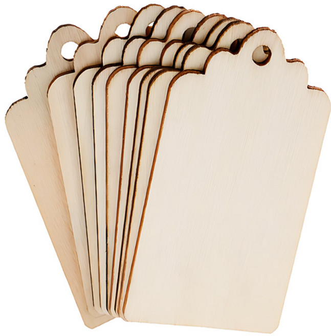 나무 네임태그 나무이름표 우드 수목표찰 네임택, 10개