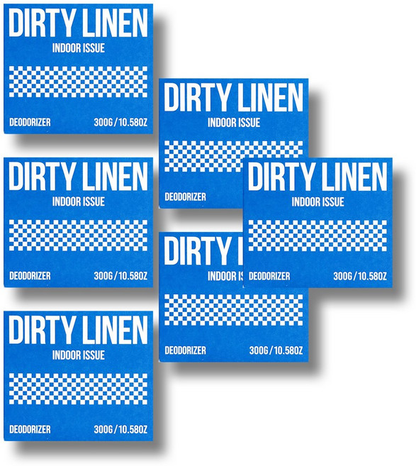 더티린넨 인도어이슈 실내 탈취제, 6개, 300g