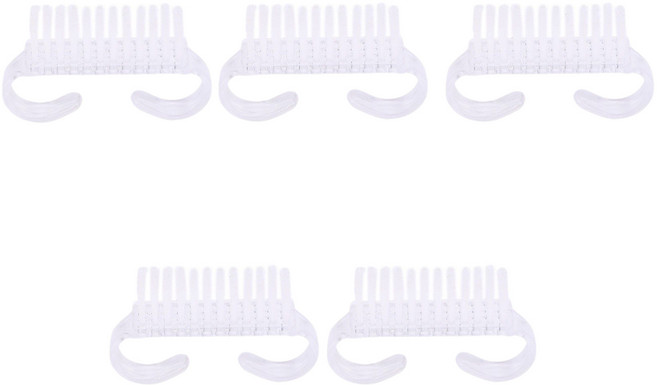 네일랩 네일 더스트 브러쉬 c형, 5개, 투명