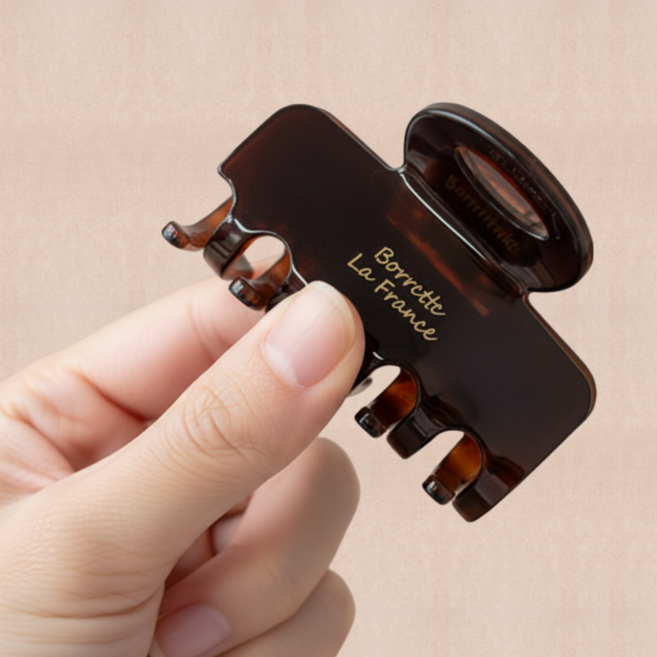 반묶음 셀룰로오스 헤어집게핀 데일리 반머리집게핀